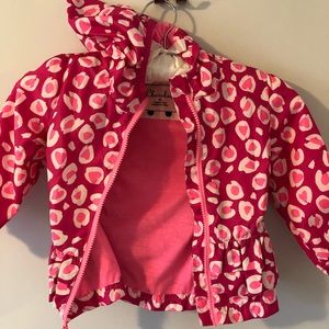 Pink raincoat 18m